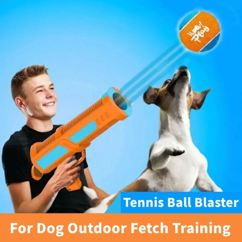 AOOOWER Interactive Fetches Machine For Active Pet Effortlessly Loading Tennis Ball Thrower