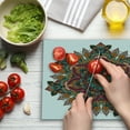 thumbnail image 3 of Mandala Cutting Board, Mandala Design Unifying Centre Eastern Sign Pattern Print Art, Decorative Tempered Glass Cutting and Serving Board, Large Size, Multicolor, by Ambesonne, 3 of 5