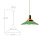 thumbnail image 2 of Lampara de techo colgante decorativo Macaron retro 35 cm de diámetro ilios innova Verde, 2 of 9