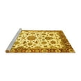 thumbnail image 2 of Ahgly Company Machine Washable Indoor Rectangle Abstract Yellow Modern Area Rugs, 6' x 9', 2 of 4