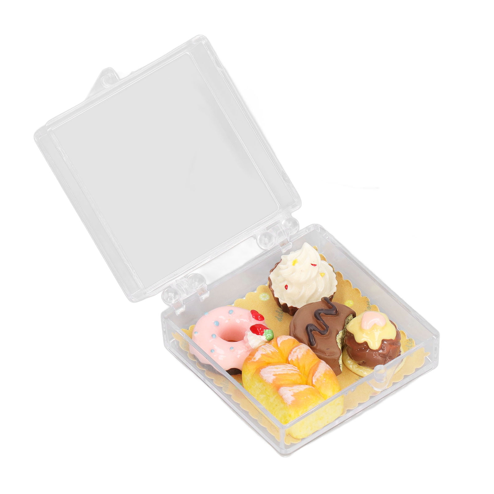 1/12 Dollhouse Miniature Clear Desserts Aufbewahrungsbox Modell 