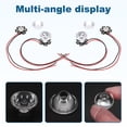 thumbnail image 4 of Uxcell 25 Degree 20mm High Power LED Lens, 20 Pcs LED Reflector Collimator Acrylic Optical PMMA Smooth Surface Lenses Focusing LED Lens for 1W LED Light Lamp Bulb Spotlight Panel, Clear, 4 of 6