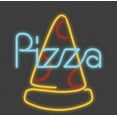 thumbnail image 2 of My Pizza Day Neon Pepperoni Pizza Slice Crew Neck Short Sleeve Adult T-shirt-Medium-Charcoal, 2 of 3