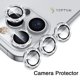 thumbnail image 2 of Bling Diamond Protector De Lente De Cámara Para iPhone 13 Pro Max Metal Anillo Vidrio Templado Película Para 11 12Mini Cubierta, 2 of 4
