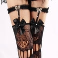 thumbnail image 6 of Thigh High Stockings Silicone Stay Up Semi Sheer Pantyhose For Women Nylon Stockings And Garter Belt Set Tights Women Control Top plus Thigh High Stockings Non Fishnet Women Wool Pantyhose for Women, 6 of 7