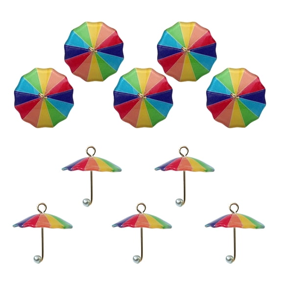 Resin Pendant Tags Keychain Tassels Umbrella Necklace Crafts Making Supply