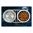 thumbnail image 1 of Fantasy Pet Mat for Food and Water, Night with a Little Home in the Trunk of an Tree in the Woods Print, Non-Slip Rubber Mat for Dogs and Cats, 18" X 12", by Ambesonne, 1 of 2