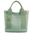 thumbnail image 2 of Bolsa de lona para mujercon múltiples bolsillospara mamáinformales para el trabajo (verde) Likrtyny Para Estrenar, 2 of 9