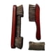 thumbnail image 1 of Cepillo de crin de caballo, cepillo para mesa de billar y juego de cepillos para riel, fácil limpieza de madera Vino rojo, 1 of 9