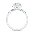 thumbnail image 2 of Rosec Jewels Lab Grown Diamond Heart Engagement Ring (1 Carat) - Statement Ring - EF-VS Quality - with Jewelry Box, 10K White Gold, US 6.00, 2 of 8