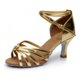 thumbnail image 1 of Zapatos de baile latinos con tacón de seda satinado para mujer, 1 of 3