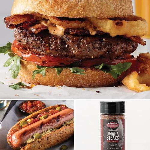 Omaha Steaks Burgers & Franks Flight