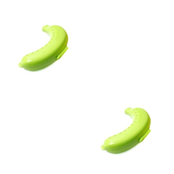 Inteprter Plástico Banana Protector contenedor caja soporte comida almuerzo fruta almacenamiento Banana Protector, contenedor de plátano, Type3 NO3