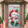 thumbnail image 2 of Festive Decor Snowman Banner Holiday Season Gift Decoration Christmas Cheer for Party Celebration Family Gathering Winter Event, 2 of 9