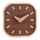 thumbnail image 1 of Reloj de mesa de madera analógico, silencioso, elegante, moderno, para escritorio, adorno de mesa para mesita de noche, estante, encimera, entrada,, 1 of 9