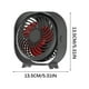 thumbnail image 3 of Ventilador de escritorio recargable, mini ventilador portátil de 3 velocidades con batería de 2000 mA, alimentado por USB, giratorio de 360 °, operación silenciosa, cuchilla de 92 mm, tiempo de, 3 of 5