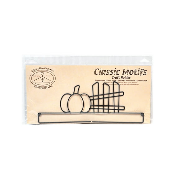 Classic Motifs Pumpkin and Fence 12 Inch Split Bottom Craft Holder