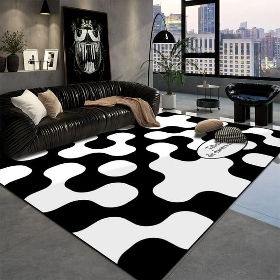 Simplicity ration Home Carpets Living Room Simple Geometry Carpet Modern Hall Sofa Area Floor Mat Children Bedroom Soft Rugs