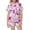 00-Pink246, variant on Byoo Toddler Girl's Halloween Sleepwear Set Notched Collar Black Cat Witch Pumpkin Print Nightwear Set Indoor Homewear Set,White