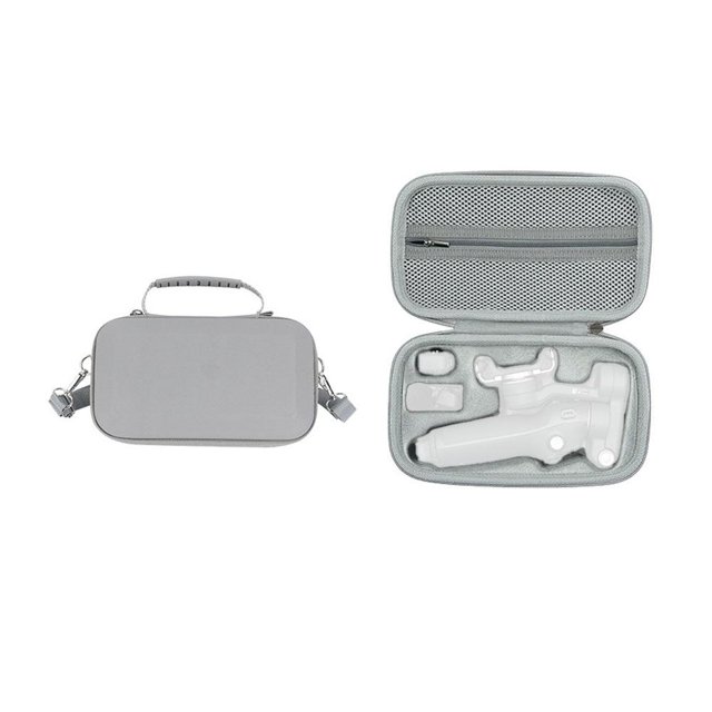 Carrying Case for OM8 Gimbal, Hard Shell Storage Bag with Shoulder Strap, EVA PU Travel Protective Case, Portable Organizer Accessories