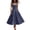 Navy, variant on HAOTAGS Dresses for Women, Casual Polka Dot Waist-Cinching Sleeveless Strap Dress White S