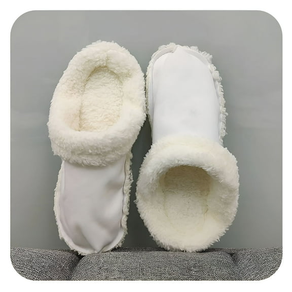 TELOLY 1Pair Winter Warm Croc Fur Lining Shoes Insoles Plush Insole for Women Men Shoe Covers Removable Plush Liner Accessories White Eu44-45