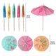 thumbnail image 2 of [200 Pieces] Cocktail Umbrella Toothpicks for Drink Umbrellas - Colorful Paper Cocktail Umbrella Bags for Hawaiian Luau Tiki Party Decorations, 2 of 5