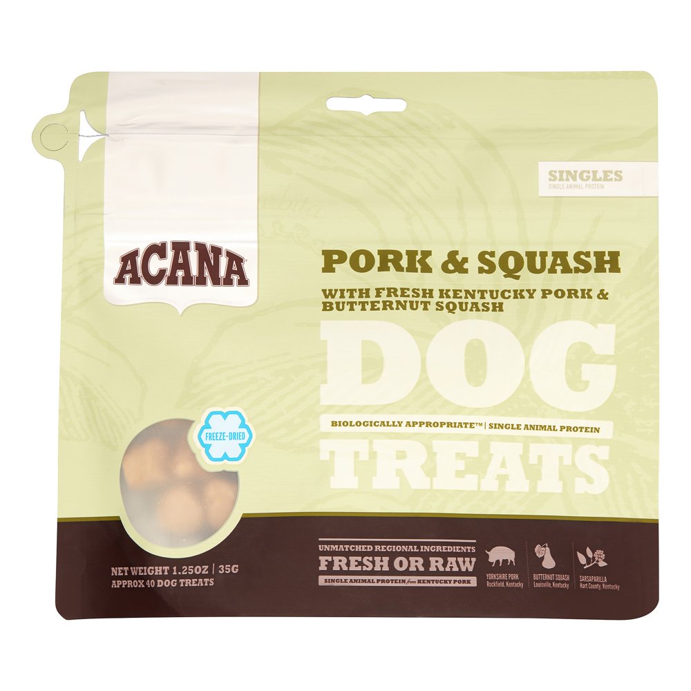 Acana Singles Pork & Squash Freeze Dried Dog Treats, 1.25 oz Walmart