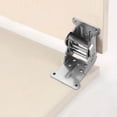 thumbnail image 4 of JZCHUNTOY 4 Pieces Folding Positioning Hinges, 90 Degree Self Locking Extending Table Hinge, 180 Degree Invisible Hidden Table Leaf Support, Heavy Duty Hardware for Coffee Table Desks, 4 of 7