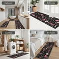 thumbnail image 5 of Pink Breast Cancer Awareness Pattern Kitchen Rugs Sets Of 3,Kitchen Runner Rugs Non Skid Washable,Decorative Kitchen Floor Mats for Kitchen,Sink,Laundry,17"x30"+ 17"x47" + 17"x59", 5 of 6