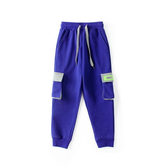 Esaierr Kids Boys Pants,3-14 Y Boys Cotton Active Jogger Sweatpants,Toddler Casual Athletic Solid Pocket Long Pant