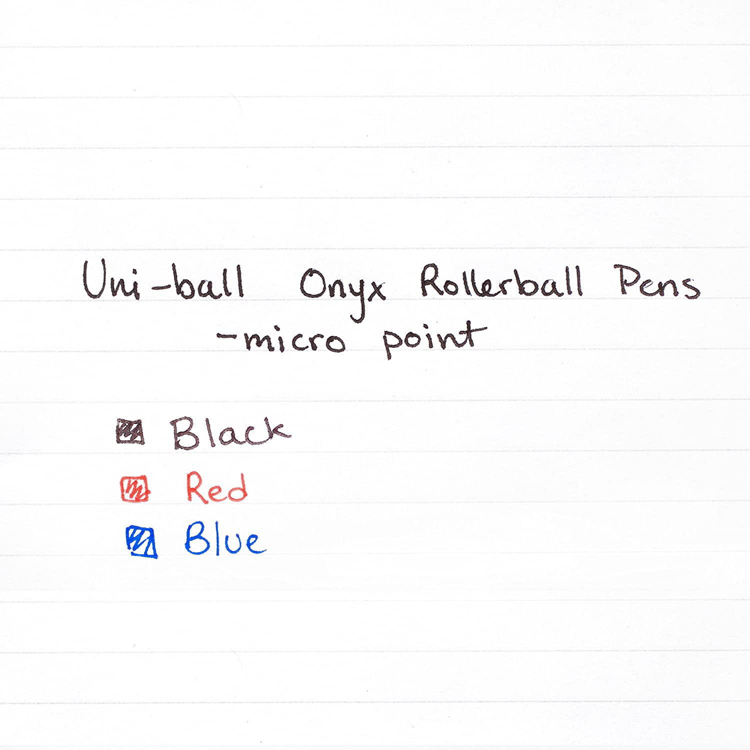 uni-ball ONYX Rollerball Pen Micro Point 0.5mm Black 12 Count 