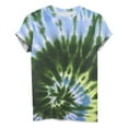 thumbnail image 4 of CHOK Hauts d'Été pour Femmes, T-Shirt Imprimé Teinture sur Nœuds à Col Rond et Manches Courtes, Tunique Décontractée pour Vacances, 4 of 5