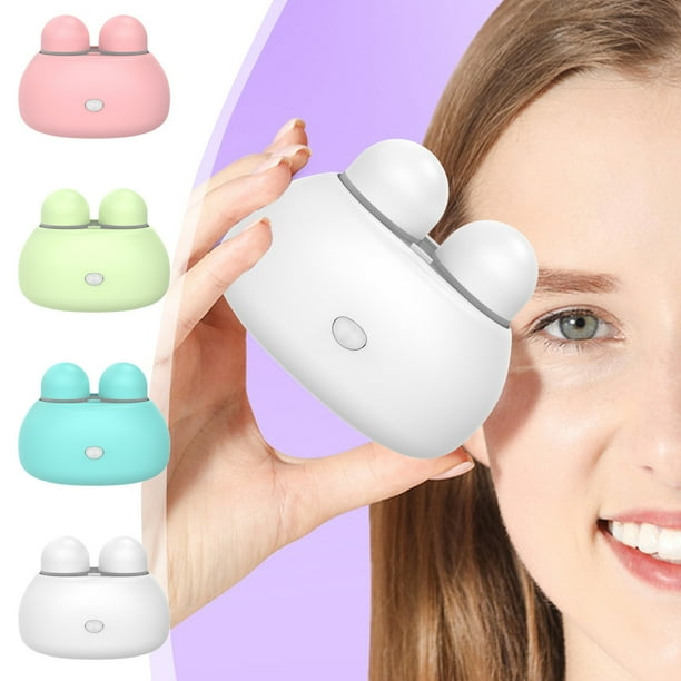 Limpiador cosmético de lentes para lentes de contacto y estuche de gafas | Lindo removedor de proteínas vibratorio automático eléctrico | Espejo de maquillaje ABS portátil | Paquete individual | los
