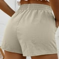 thumbnail image 4 of HUPOM Lounge Shorts For Women Womens Summer Shorts Shorts High Short Playing Khaki S, 4 of 7