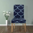 thumbnail image 4 of RYLABLUE Fish Scales Stretch Chair Cover Protector Seat Slipcover for Dining Room Hotel Wedding Party Set of 1, 4 of 5