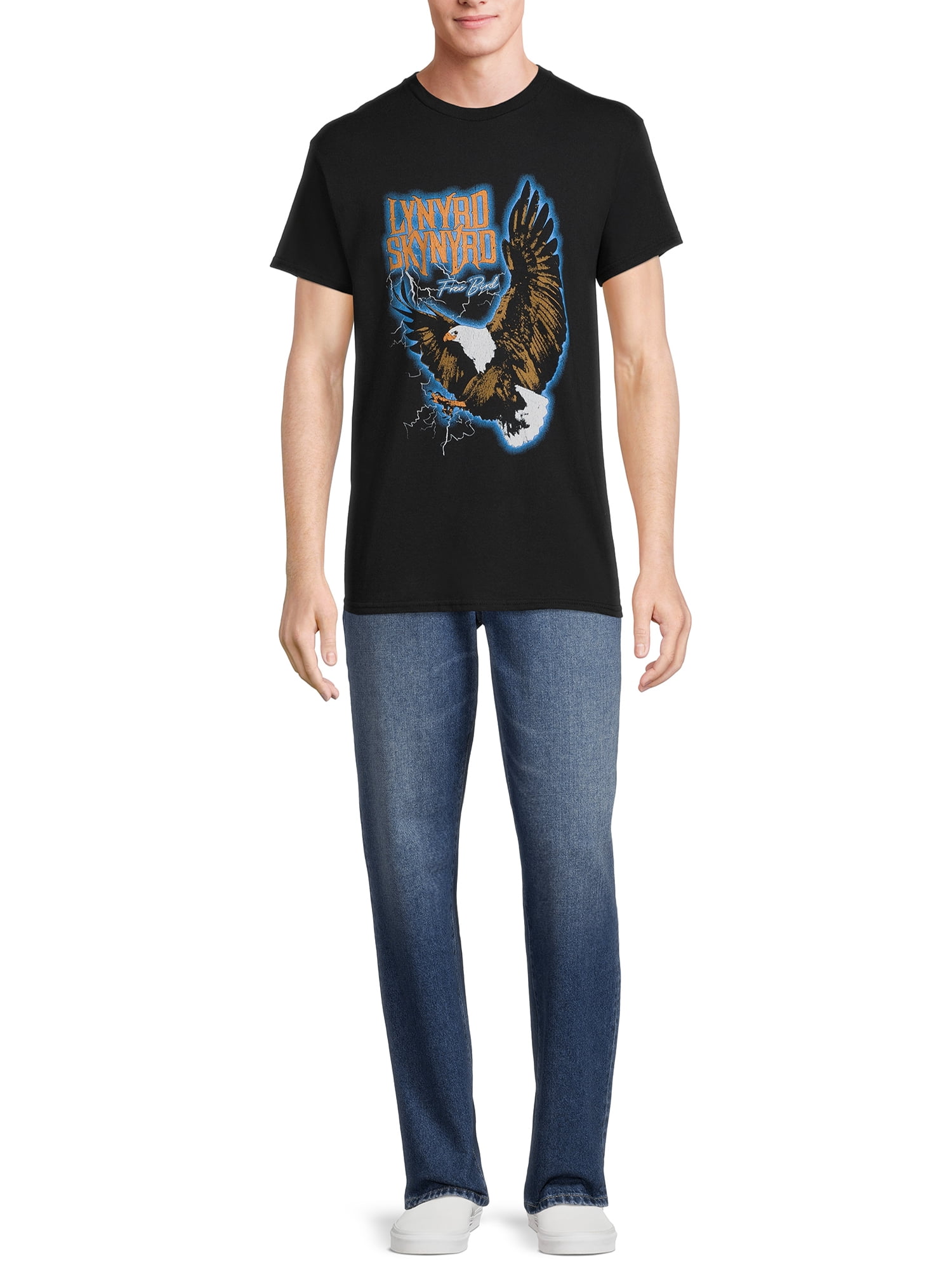 Lynyrd Skynyrd Men's & Big Men's Free Bird Eagle Graphic Print Band T-Shirt, Sizes S-3XL