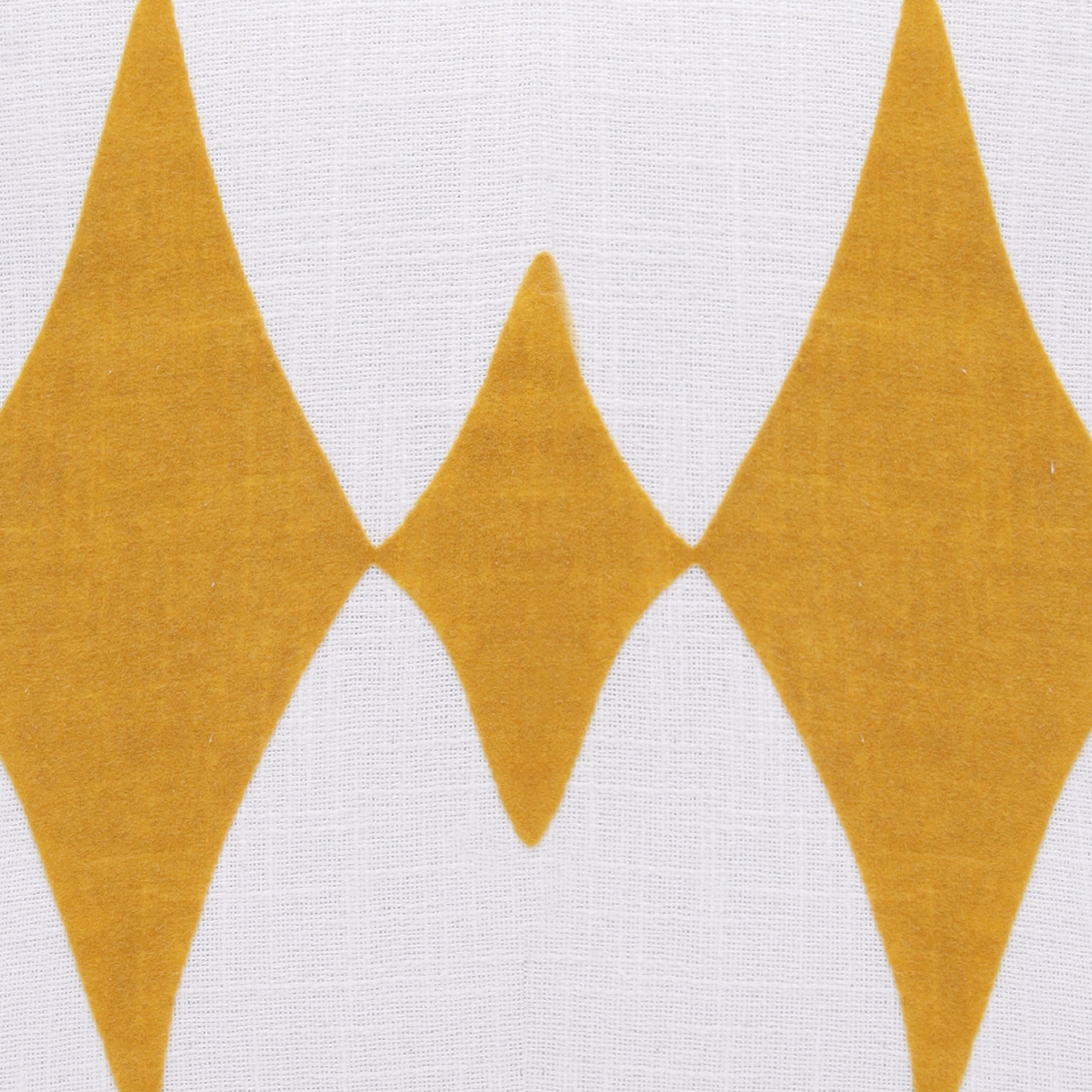 Harlow Hill Stacy Garcia 20" x 20" Ochre/White Diamond Cotton Blend Adult Decorative Throw Pillow Cover
