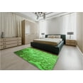 thumbnail image 5 of Ahgly Company Machine Washable Indoor Round Transitional Forest Green Area Rugs, 5' Round, 5 of 7