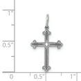 thumbnail image 3 of Finest Gold 14K White Gold Laser Designed Cross Charm, 3 of 4
