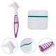 thumbnail image 3 of EeaseMX Cepillo de dientes portátil para dentaduras postizas, creativo cepillo de dientes de doble cabezal con caja, 3 of 8