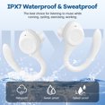thumbnail image 4 of Wireless Earbuds for iPhone Android,Bluetooth 5.3 Headphones 160Hrs Playtime Waterproof IPX7 In-Ear Stereo Earphones Headset Noise Cancelling with Ear Hooks&Charging Case True Wireless Earbuds,White, 4 of 7