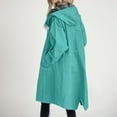 thumbnail image 3 of Elegant Loose Fit Hooded Anorak Coat for Women Comfortable Windbreaker Outdoor Winter Wear, 3 of 5