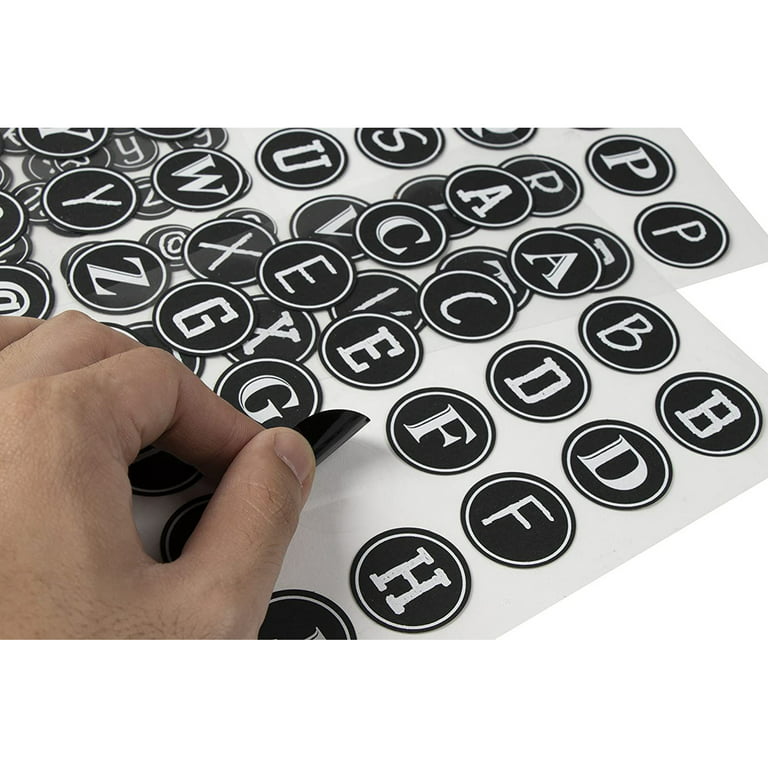 10 Sheets Alphabet Stickers, 71 Letter Stickers, 4 inch Vinyl Self-Adhesive Sticker Letters, Black Alphabets ABC Stickers, for DIY Mailbox House