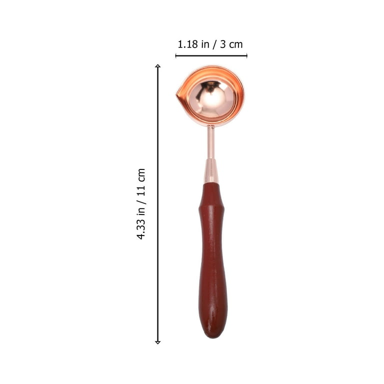 Large Rosewood Sealing Wax Melting Spoon - High Quality - Stamprints