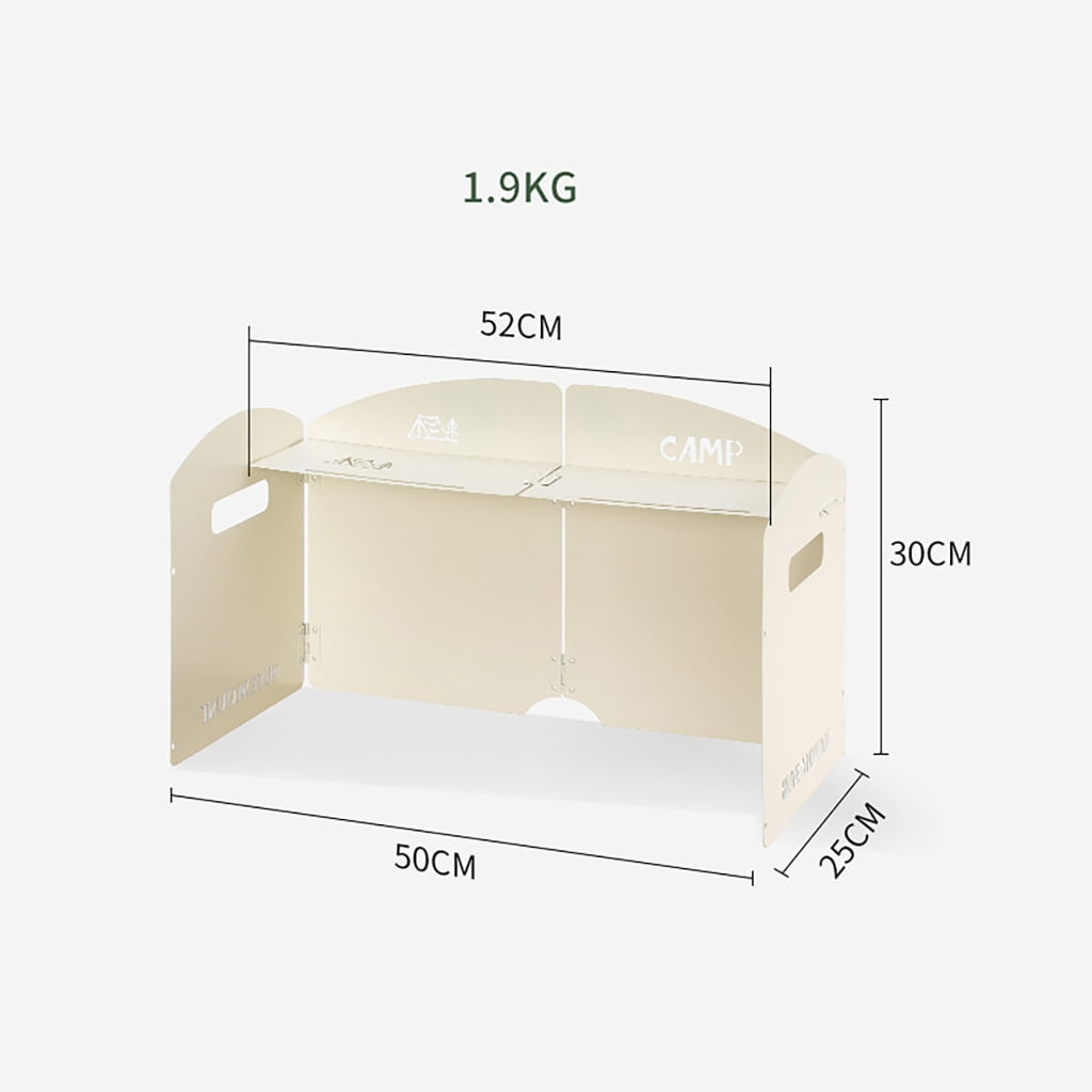 Jesscasday Detachable Gas Stove Windshield Rain Screen Camp Gears Portability Wind Barrier