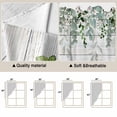 thumbnail image 5 of St. Patrick's Swag Valances for Windows 2 Pack, Kitchen Window Curtains 36 Inch Length, Luck Shamrock Eucalyptus Leaves Flowers Grey Wooden Privacy Swag Curtains for Living Room/Bathroom 36"x36", 5 of 8