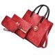 thumbnail image 1 of Qarigey Conjunto de 3 bolsos para mujer, bolso de mano de piel sintética, bandolera, regalo Ideal para mujer y niña Bolsas de mensajero y de hombro No.2, 1 of 6