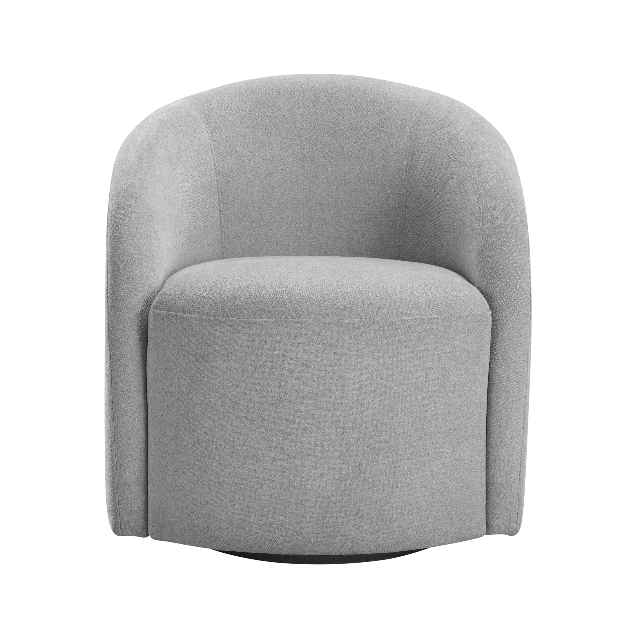 OakvillePark Thistlemere Boucle Swivel Chair, Light Gray