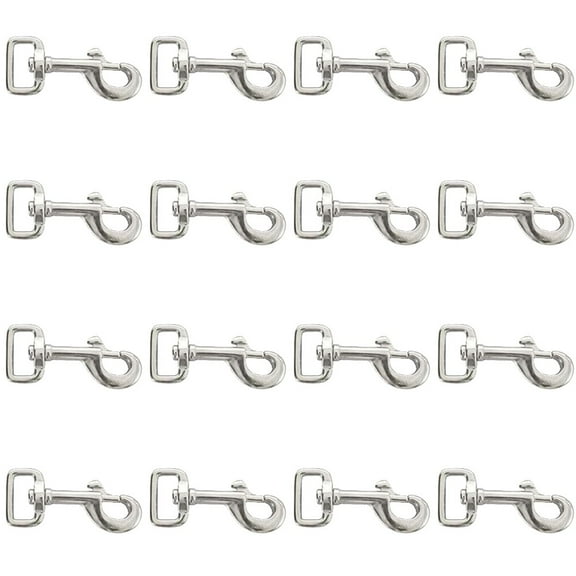 HIlason 1 Inch X 3 1/4 Die Cast Bolt Snap Nickel Plated Set Of 16